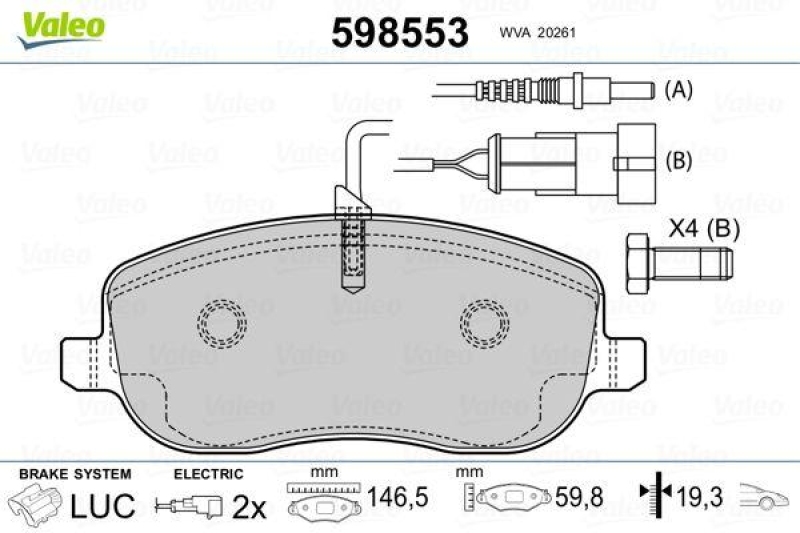 VALEO 598553 SBB-Satz PREMIUM