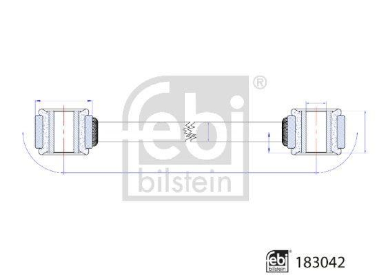 FEBI BILSTEIN 183042 Verbindungsstange für Mercedes-Benz