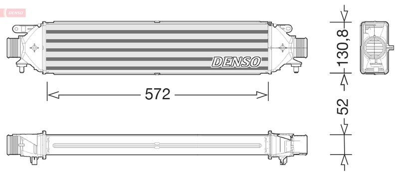 DENSO DIT01008 Ladeluftkühler ALFA ROMEO GIULIETTA (940_) 1.6 JTDM (940.FYB1_) (15- )