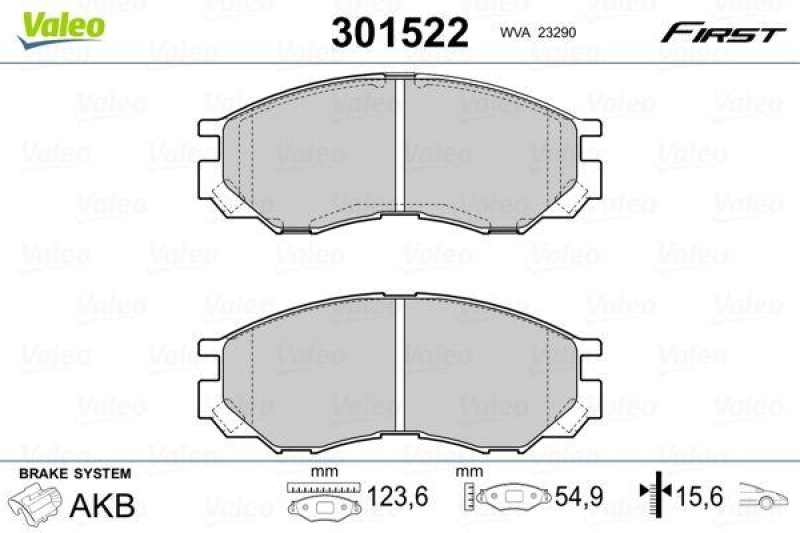 VALEO 301522 SBB-Satz FIRST