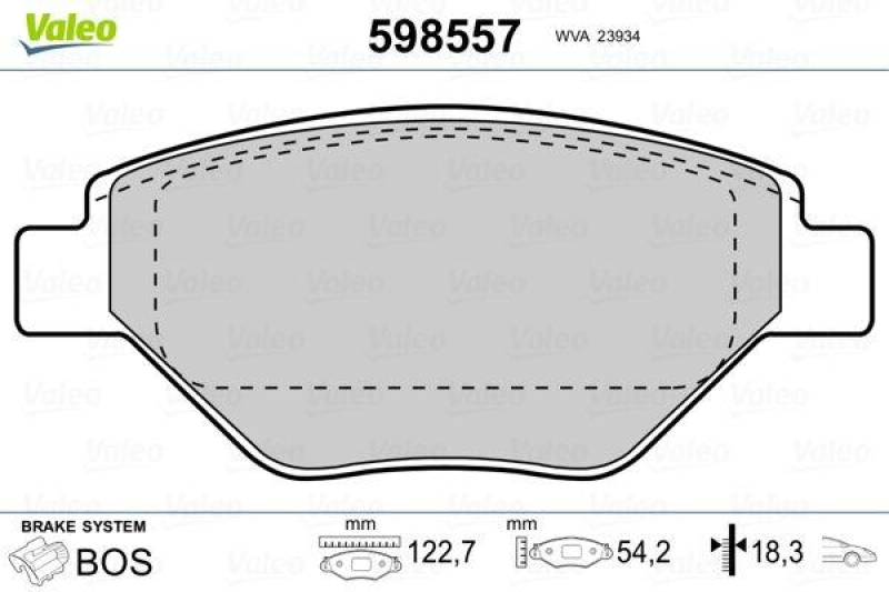 VALEO 598557 SBB-Satz PREMIUM