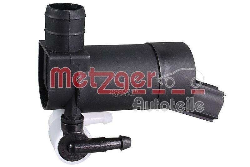 METZGER 2220059 Waschwasserpumpe, Scheibenreinigung für FORD vorne