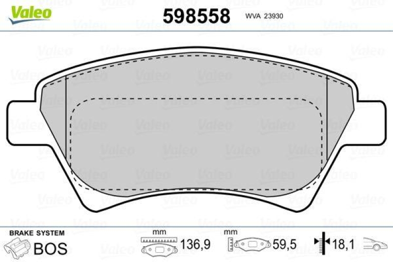 VALEO 598558 SBB-Satz PREMIUM