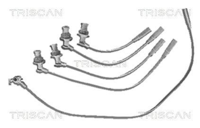 TRISCAN 8860 1420 Zündleitungssatz für Renault Laguna, Megane Sce