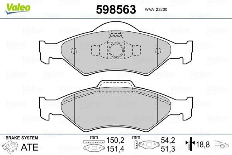 VALEO 598563 SBB-Satz PREMIUM