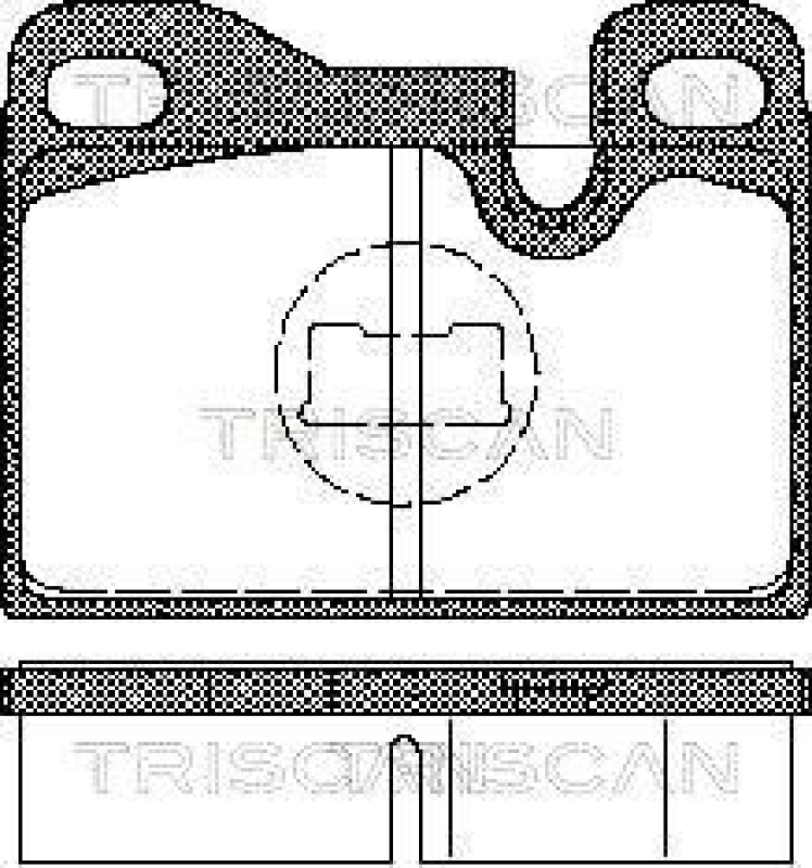 TRISCAN 8110 29158 Bremsbelag Vorne / Hintern für Porsche