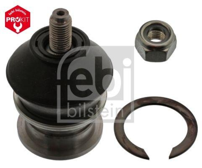 FEBI BILSTEIN 41230 Traggelenk mit Sicherungsmutter und Sicherungsring für MITSUBISHI