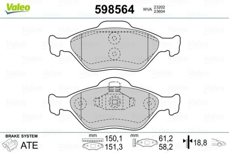 VALEO 598564 SBB-Satz PREMIUM