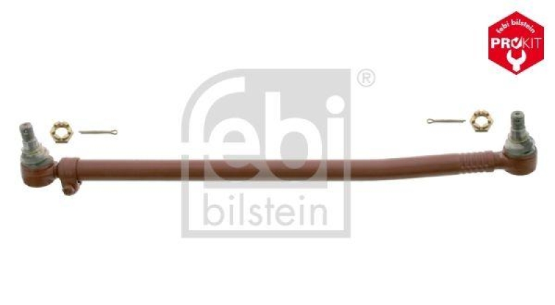 FEBI BILSTEIN 24460 Lenkstange mit Kronenmuttern und Splinten für Iveco