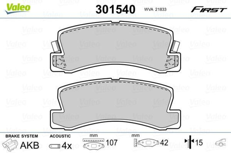 VALEO 301540 SBB-Satz FIRST