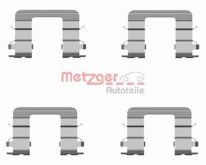 METZGER 109-1696 Zubehörsatz, Scheibenbremsbelag für KIA