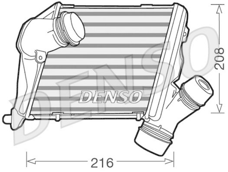 DENSO DIT02014 Ladeluftkühler AUDI A8 (4E_) 3.0 TDI quattro (2003 - 2010)