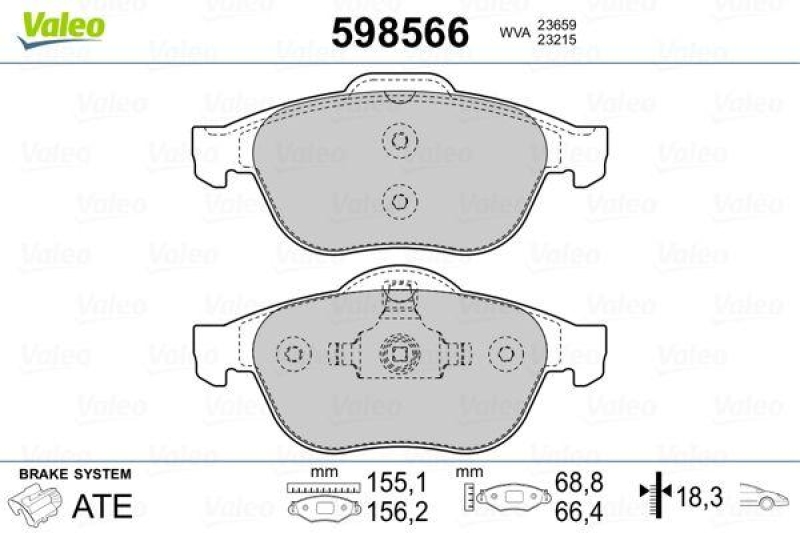 VALEO 598566 SBB-Satz PREMIUM