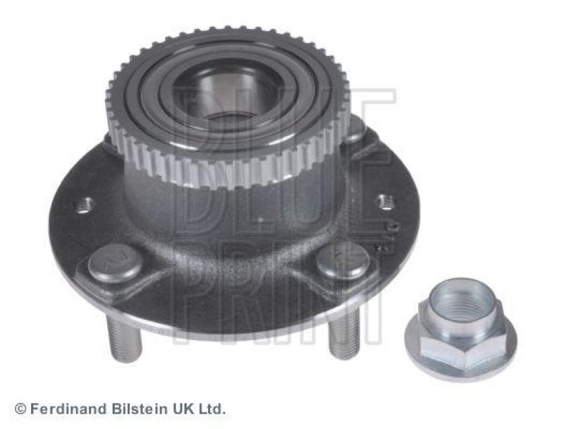 BLUE PRINT ADG08346 Radlagersatz mit Radnabe, ABS-Impulsring und Achsmutter für KIA