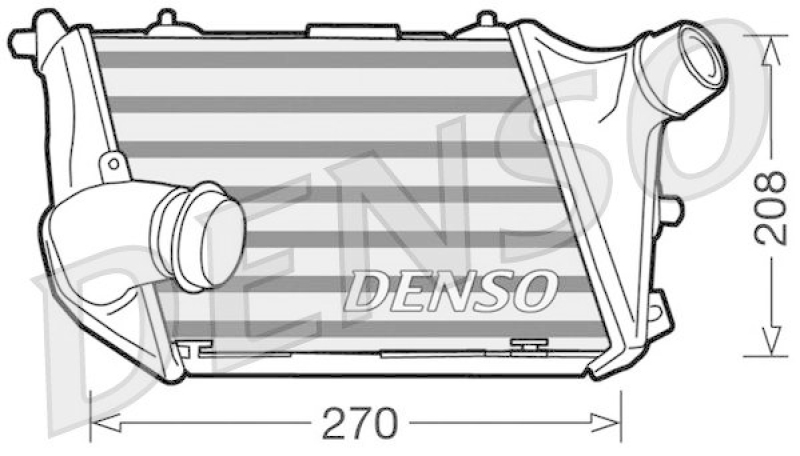 DENSO DIT02015 Ladeluftkühler AUDI A8 (4E_) 3.0 TDI quattro (2003 - 2010)