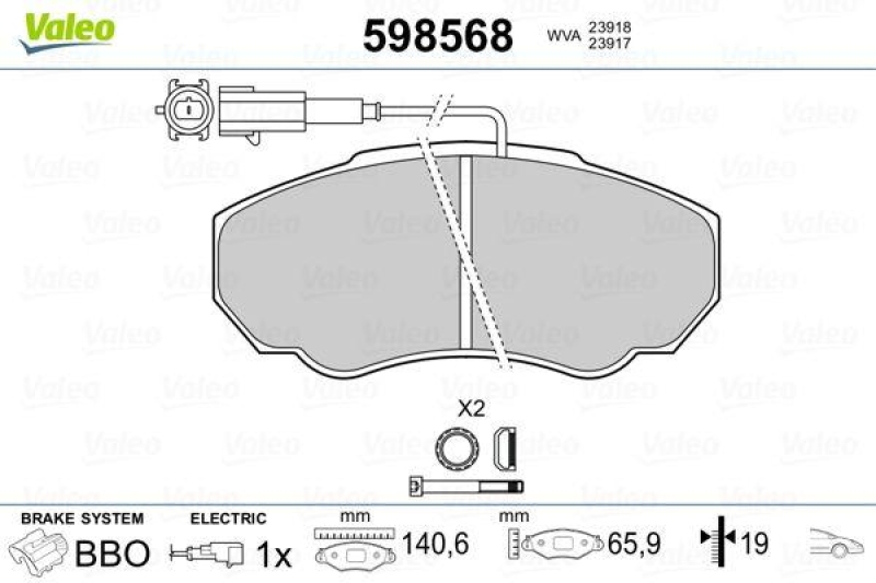 VALEO 598568 SBB-Satz PREMIUM