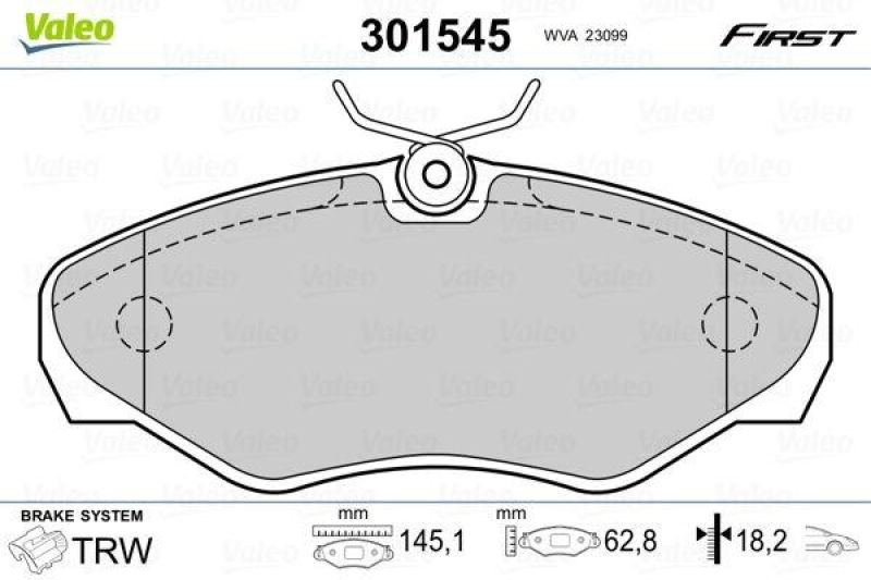 VALEO 301545 SBB-Satz FIRST