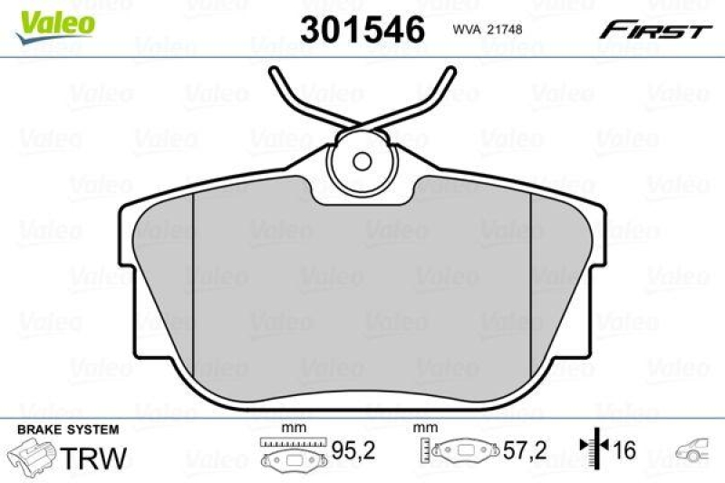 VALEO 301546 SBB-Satz FIRST