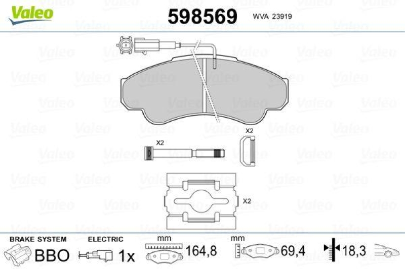 VALEO 598569 SBB-Satz PREMIUM