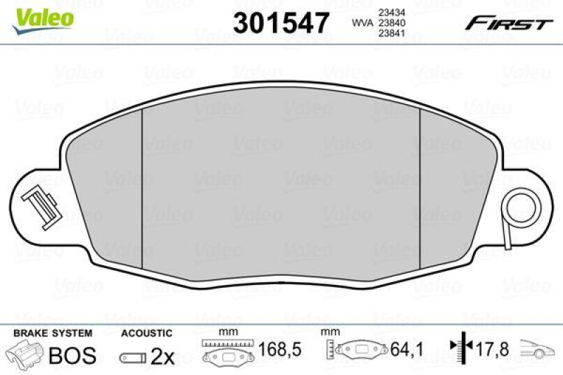 VALEO 301547 SBB-Satz FIRST