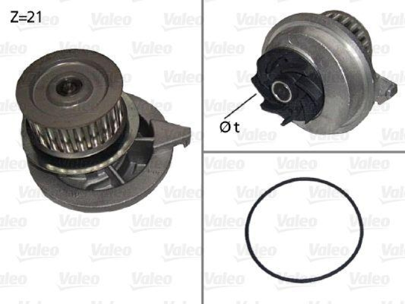 VALEO 506080 Wasserpumpe OPEL, VAUXHALL GM ASTRA