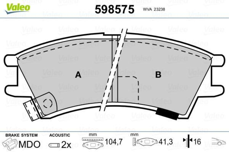 VALEO 598575 SBB-Satz PREMIUM