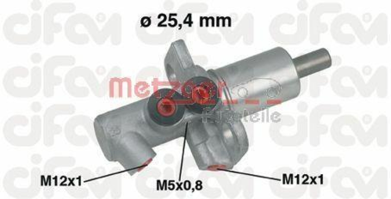 METZGER 202-458 Hydr. Hauptbremszylinder Cifam für AUDI/SKODA/VW