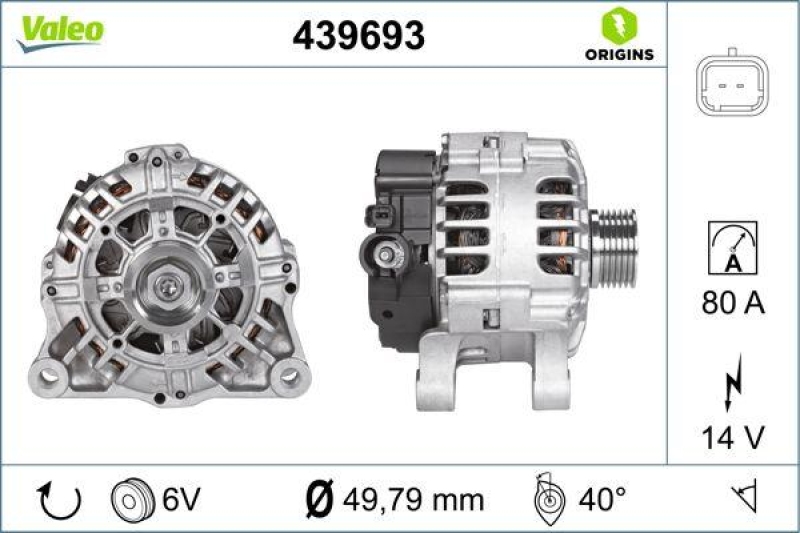 VALEO 439693 Generator Neu - ORIGINS