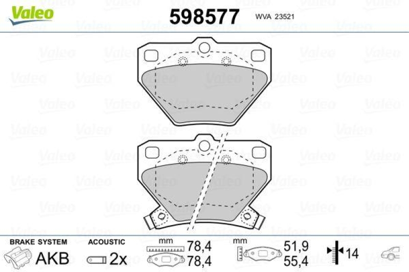 VALEO 598577 SBB-Satz PREMIUM