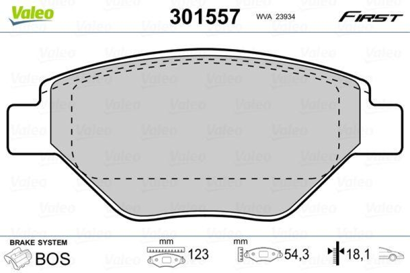 VALEO 301557 SBB-Satz FIRST