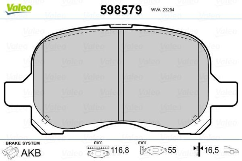 VALEO 598579 SBB-Satz PREMIUM