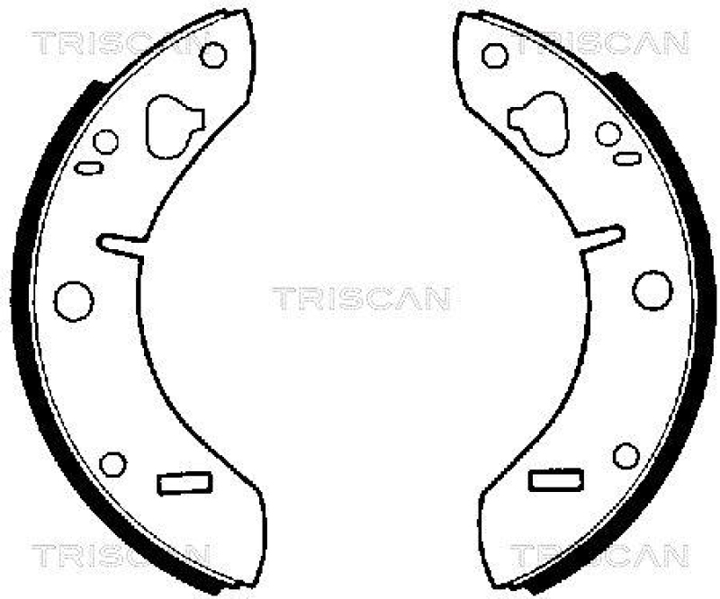 TRISCAN 8100 65011 Bremsbacken für Saab:95,96.