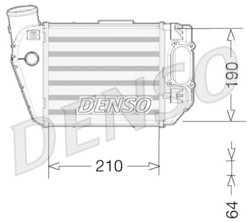 DENSO DIT02021 Ladeluftkühler AUDI A4 Avant (8E5, B6) 1.8 T (2002 - 2004)