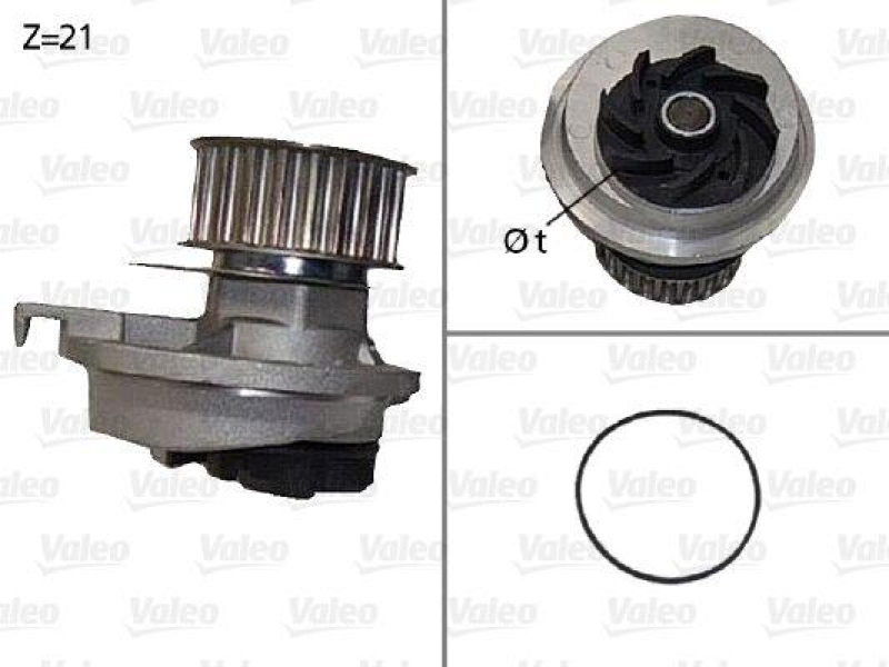 VALEO 506087 Wasserpumpe BEDFORD, OPEL, VAUXHALL GM