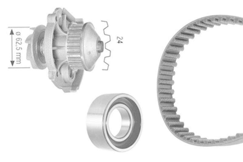 BOSCH 1 987 948 798 Wasserpumpe + Zahnriemensatz