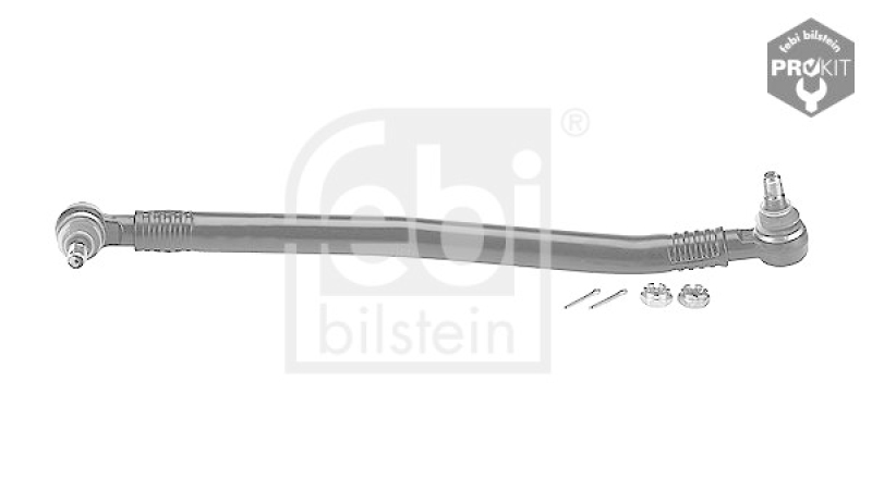 FEBI BILSTEIN 12971 Lenkstange mit Kronenmuttern und Splinten, vom Lenkgetriebe zur 1. Vorderachse für Mercedes-Benz