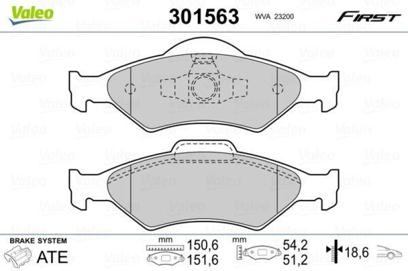 VALEO 301563 SBB-Satz FIRST