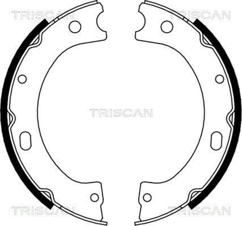 TRISCAN 8100 14011 Bremsbacken, Feststellbremse für Nissan Cabstar