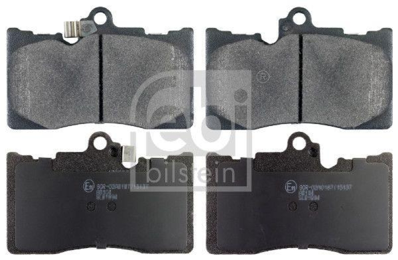 FEBI BILSTEIN 170668 Bremsbelagsatz für TOYOTA