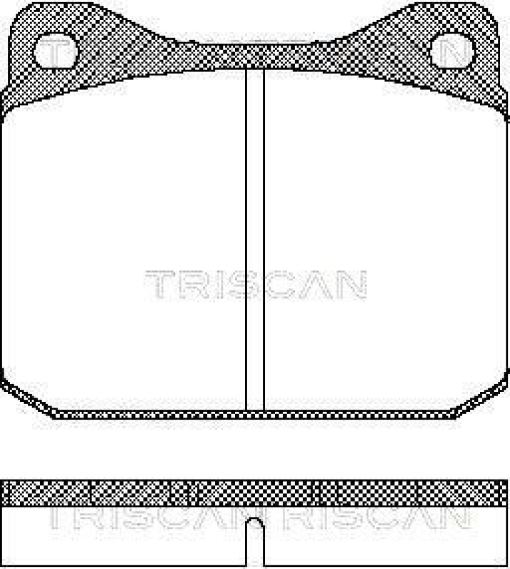 TRISCAN 8110 29788 Bremsbelag Vorne für Volkswagen Lt