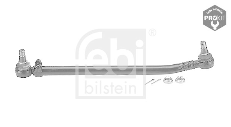 FEBI BILSTEIN 12973 Lenkstange mit Kronenmuttern und Splinten, vom Lenkgetriebe zur 1. Vorderachse f&uuml;r Mercedes-Benz