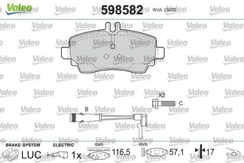 VALEO 598582 SBB-Satz PREMIUM