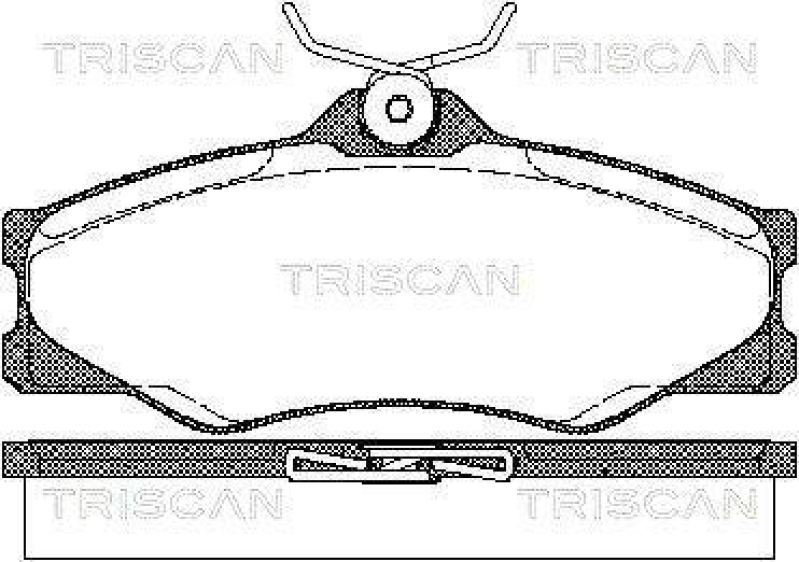 TRISCAN 8110 29845 Bremsbelag Vorne für Volkswagen Transporter