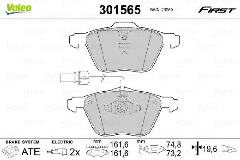 VALEO 301565 SBB-Satz FIRST