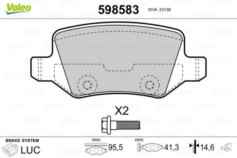 VALEO 598583 SBB-Satz PREMIUM