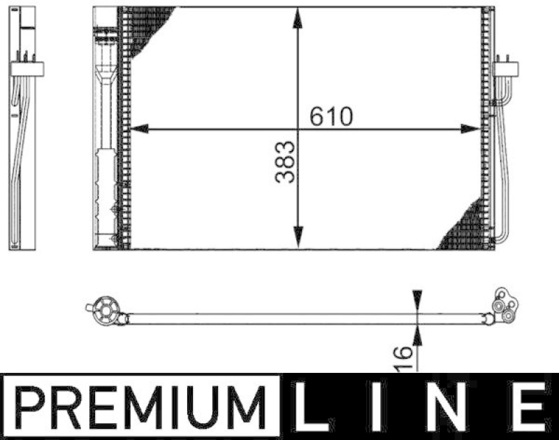 MAHLE AC 345 000P Klimakondensator