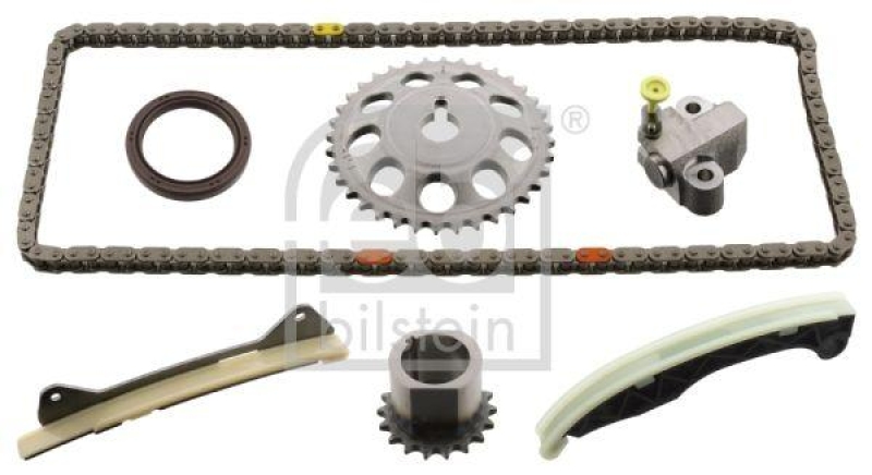 FEBI BILSTEIN 101160 Steuerkettensatz für Nockenwelle, mit Gleitschienen und Kettenspanner für TOYOTA