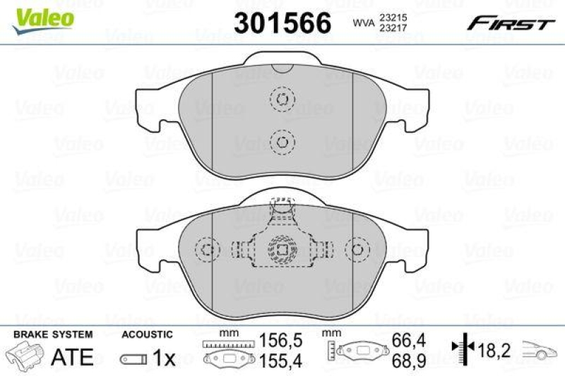 VALEO 301566 SBB-Satz FIRST