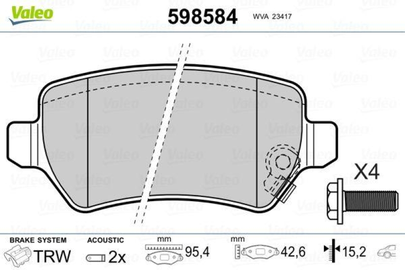 VALEO 598584 SBB-Satz PREMIUM