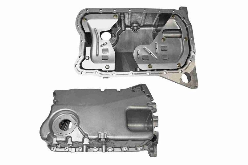 VAICO V10-2294 Ölwanne Aluminium, mit Öffnung für Ölstandsensor für VW